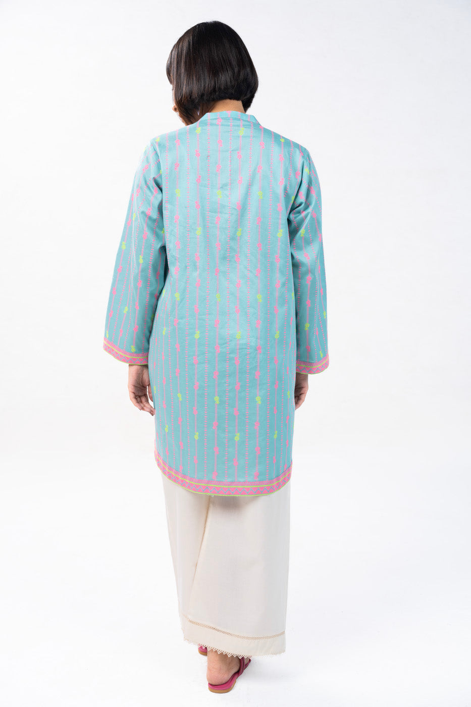 Printed Jacquard Kurti
