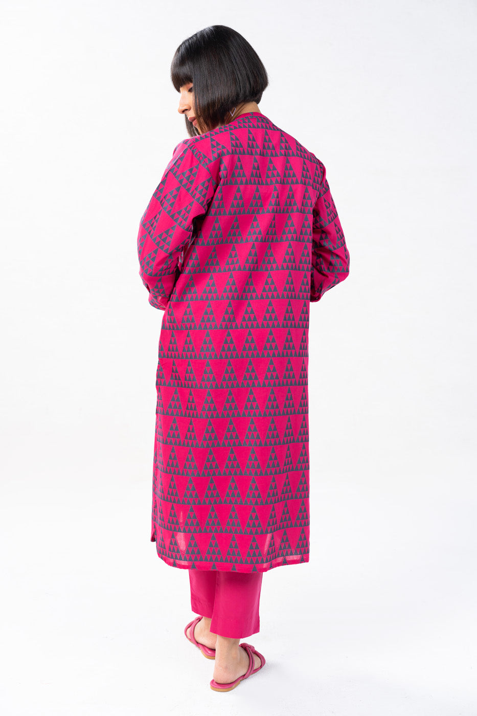Printed Jacquard Kurti