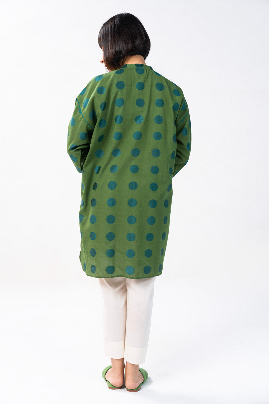 Printed Jacquard Kurti