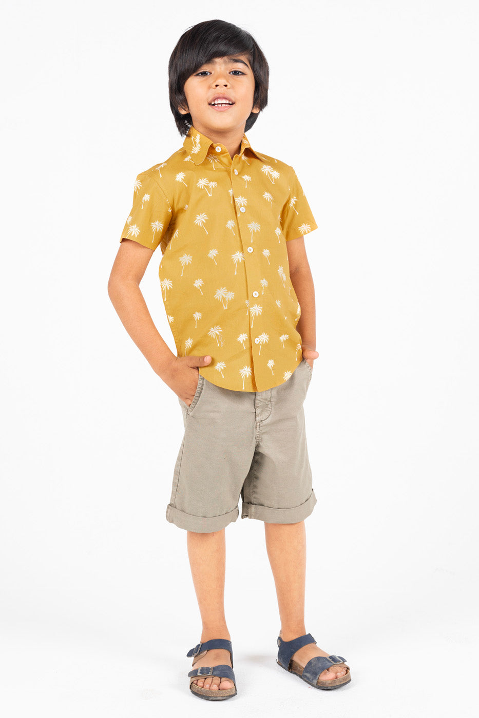 Dyed Cotton Dress Shirt