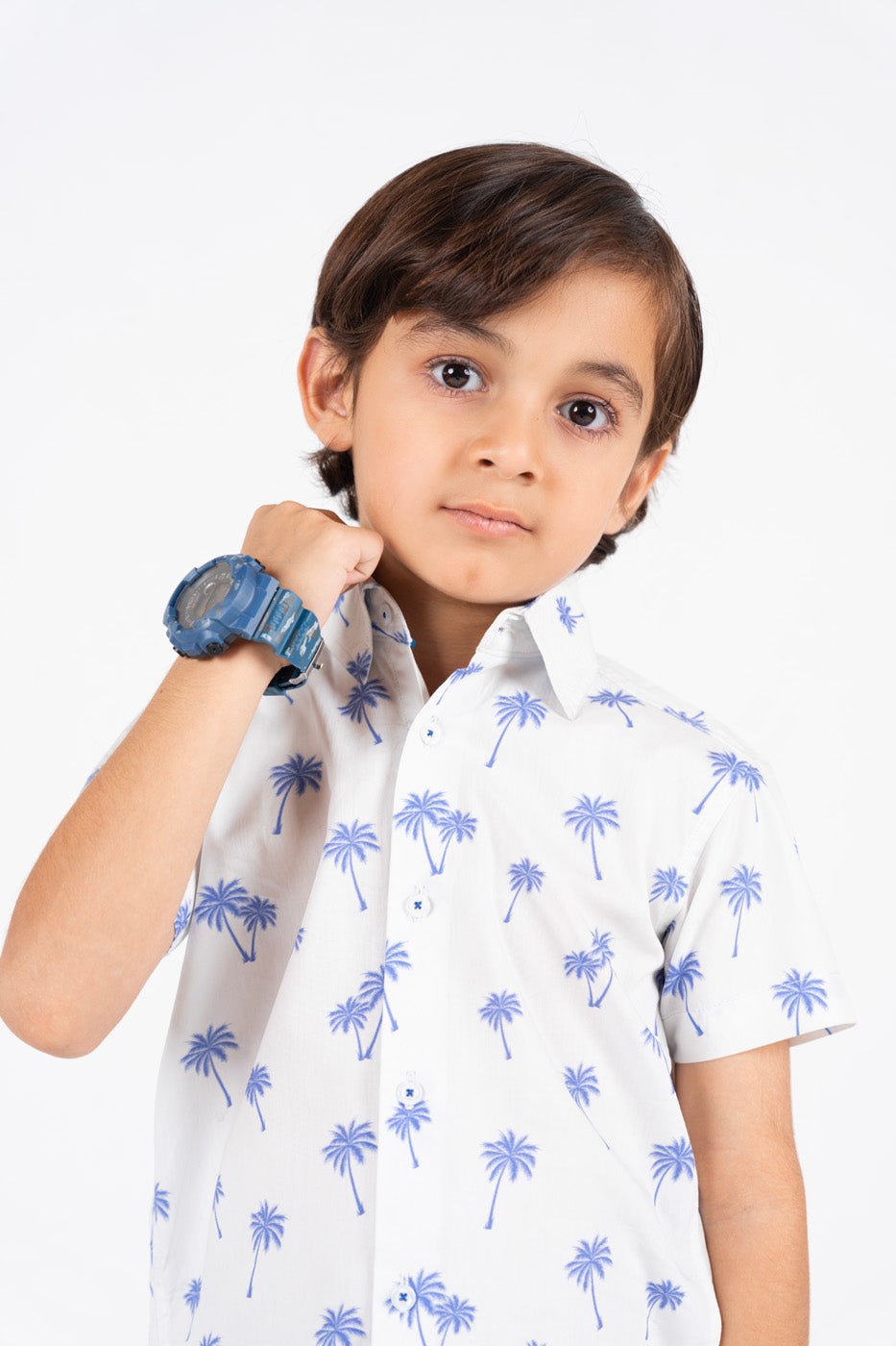 Dyed Cotton Dress Shirt