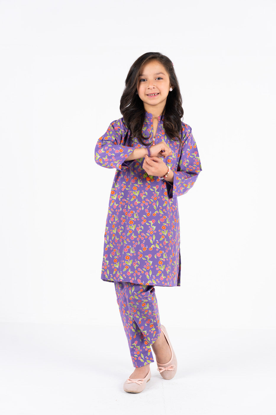2 PC Printed Cambric Outfit