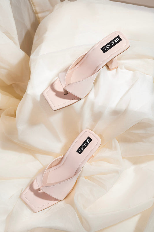 Peach Halter Heels