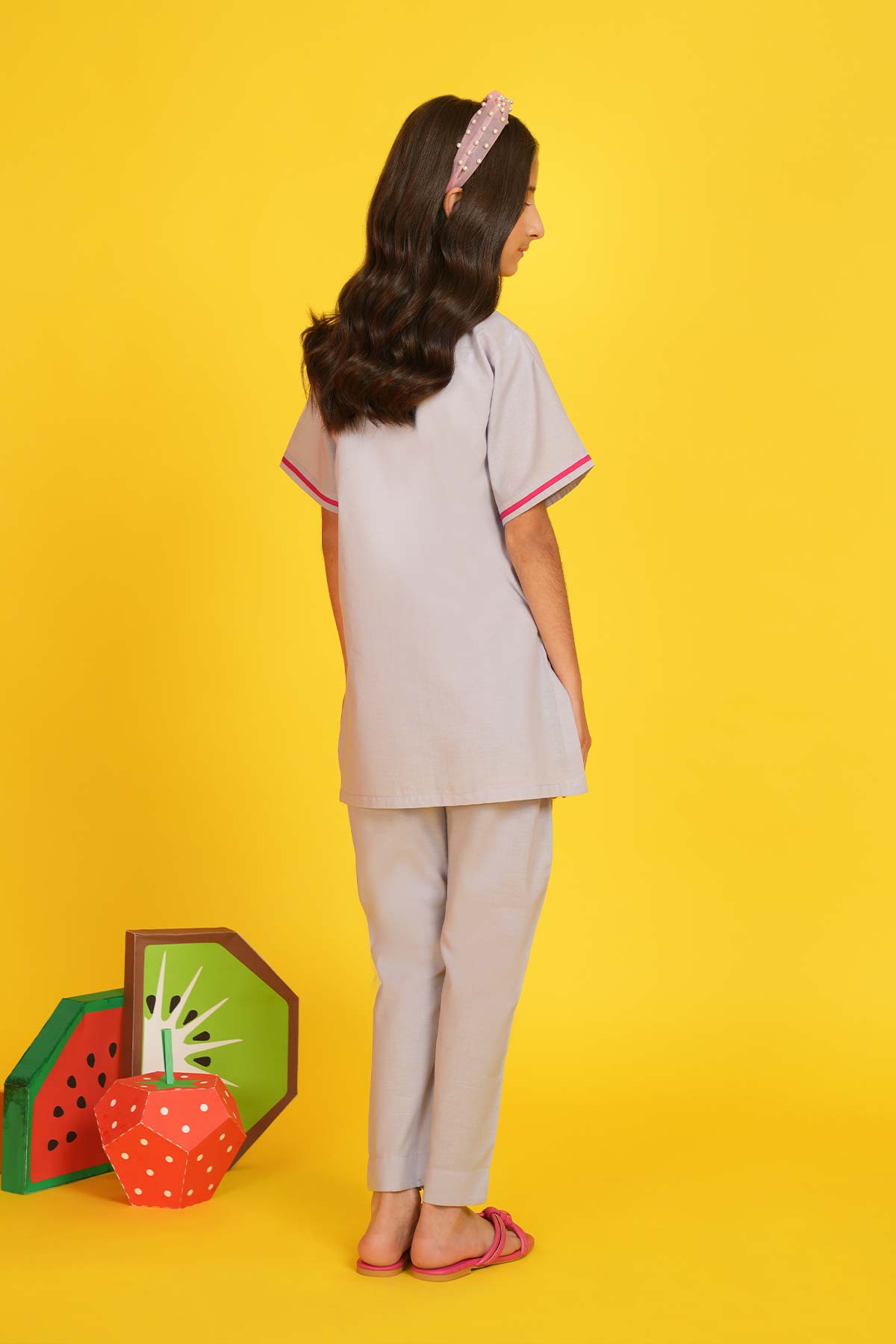2 Pc Embroidered Cambric Suit