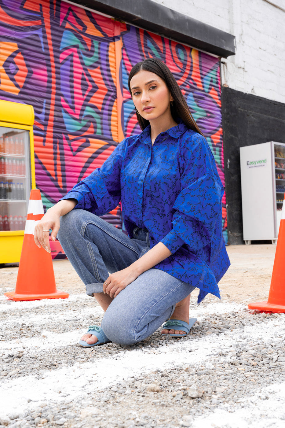 Printed Cambric Shirt
