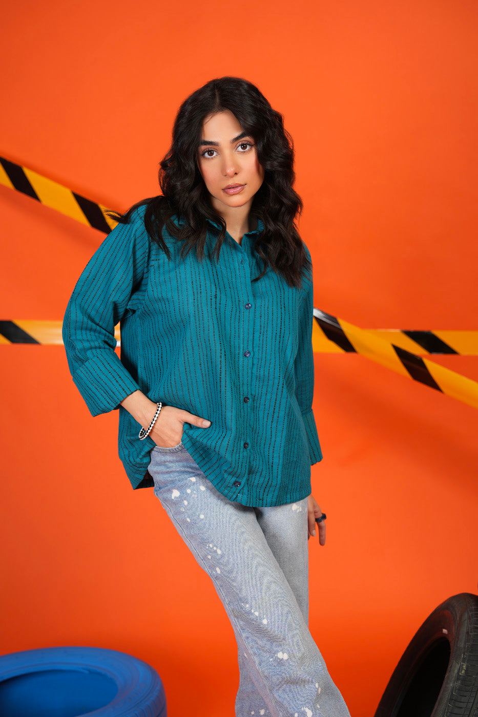 Dyed Jacquard Shirt