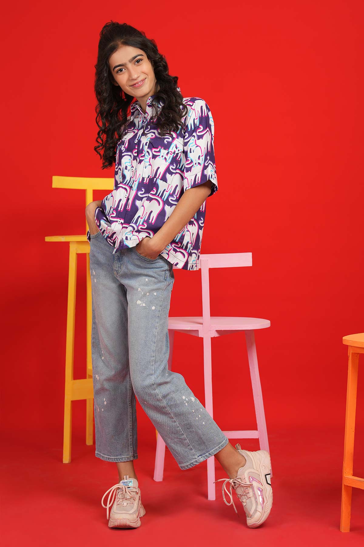 Printed Cambric Shirt