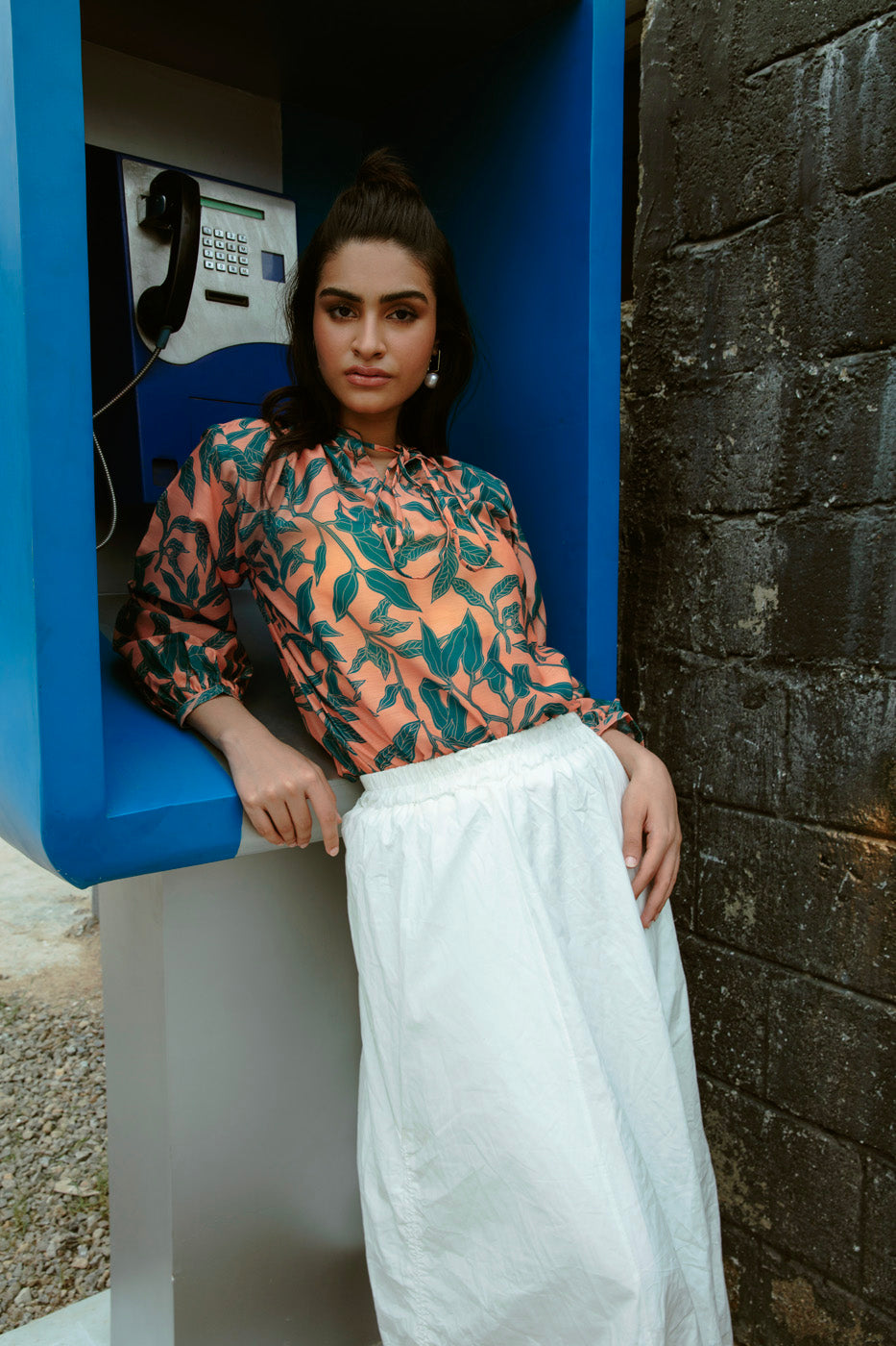 Printed Poly Lawn Shirt