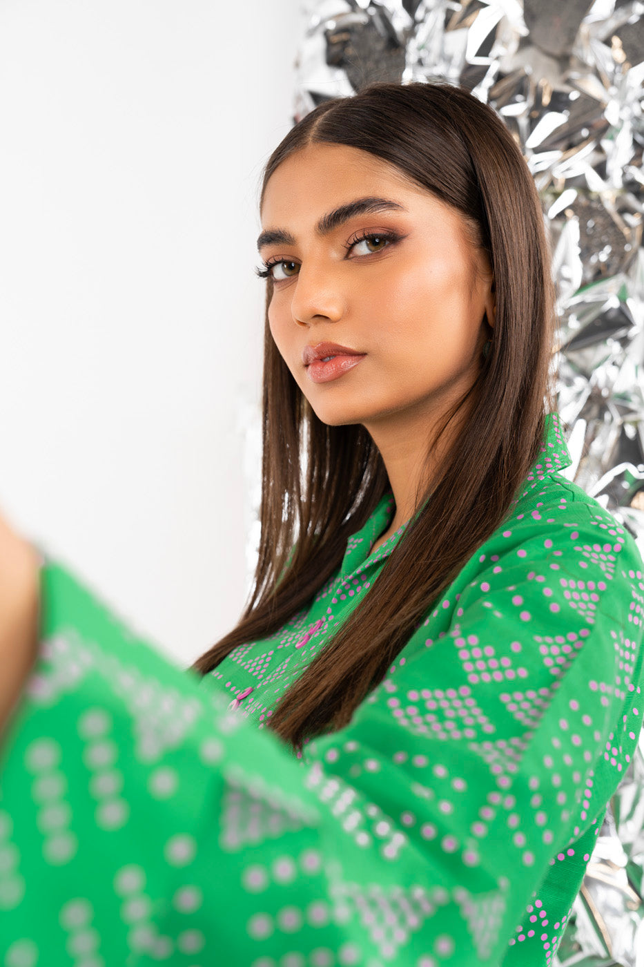 Printed Khaddar Shirt