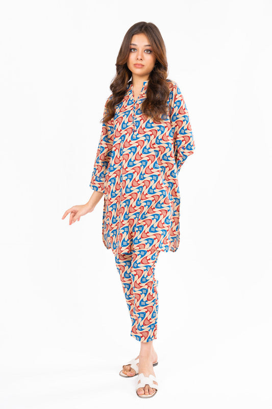 2 PC Printed Khaddar Outfit