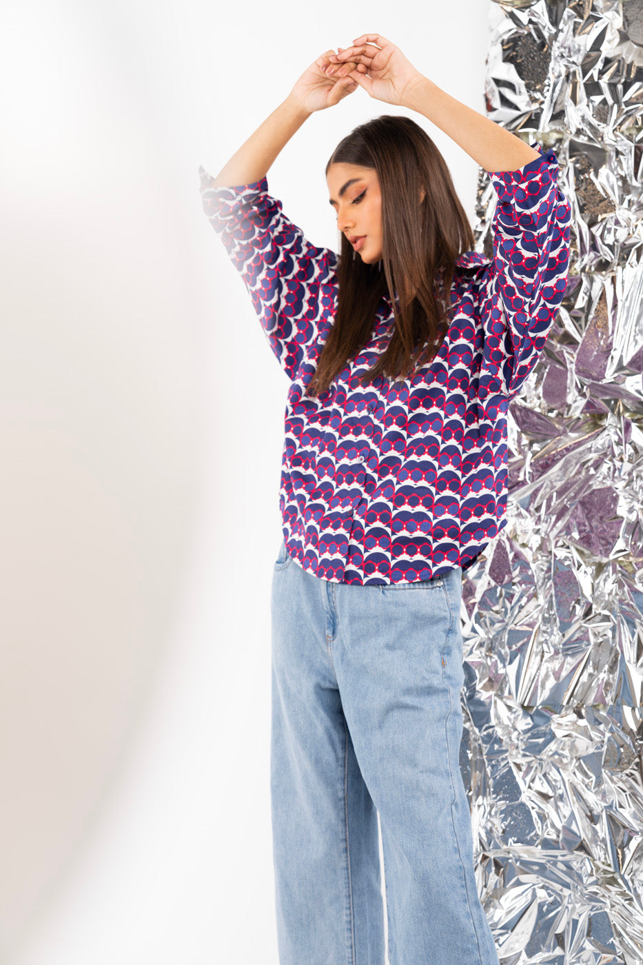 Printed Cambric Shirt