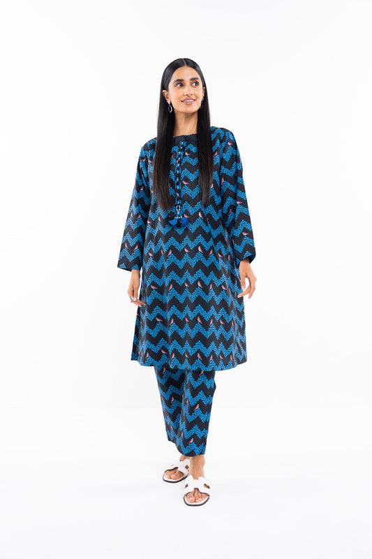 2 PC Printed Cambric Outfit