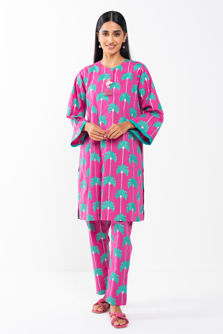 2 PC Printed Cambric Outfit