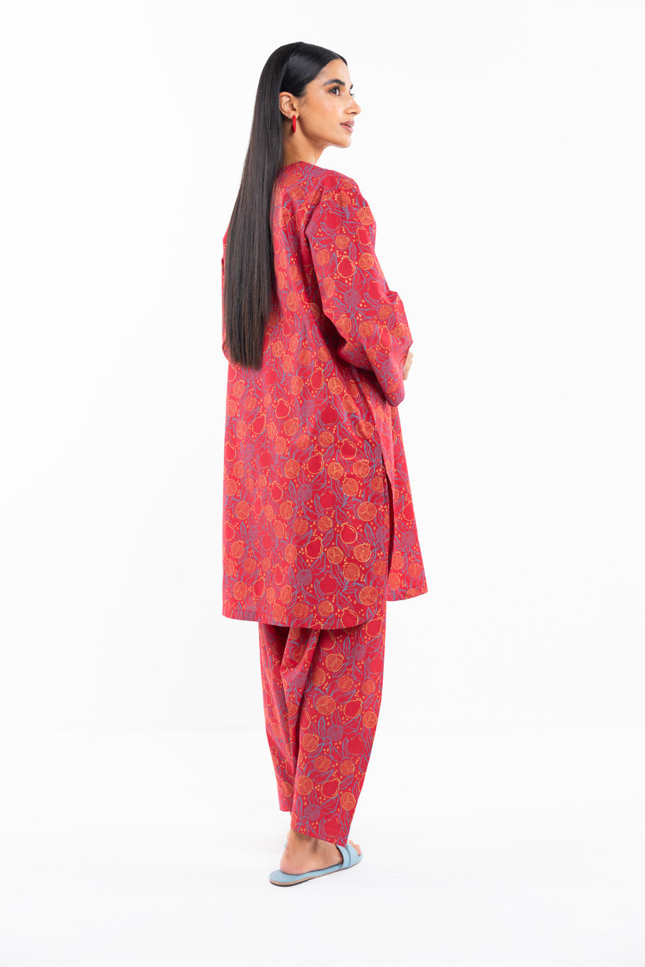 2 PC Printed Cambric Outfit