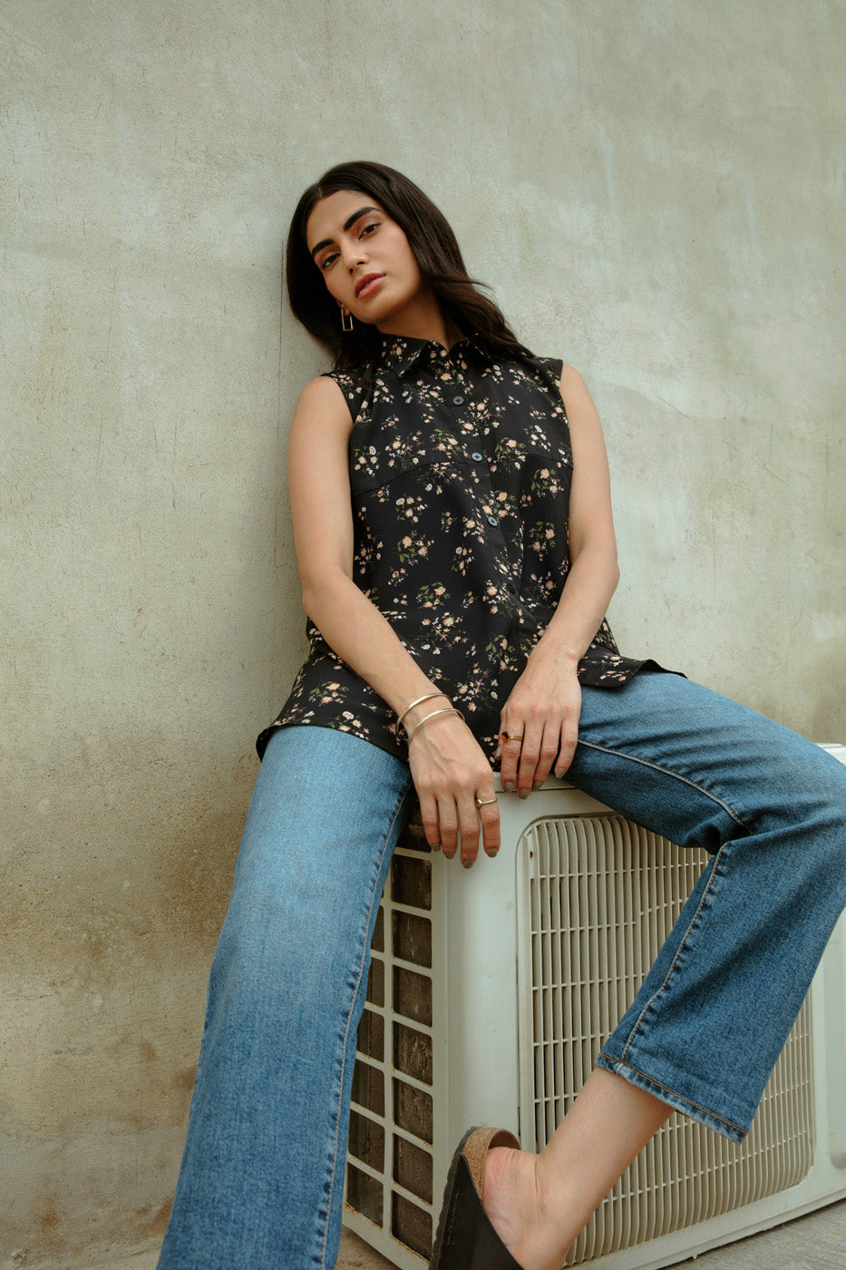 Printed Georgette Shirt