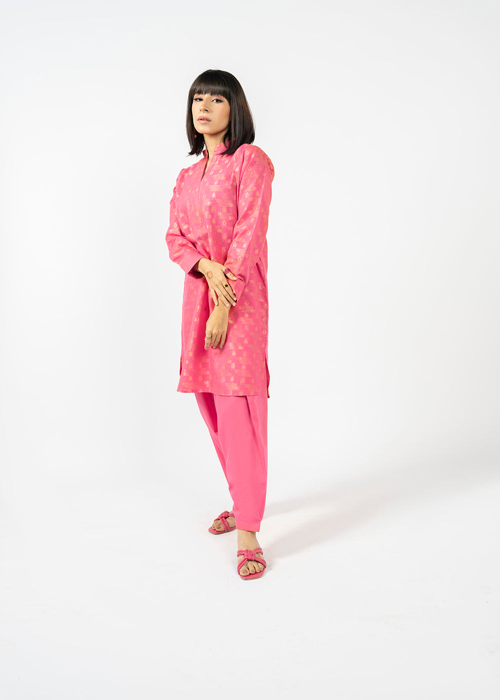 2 PC Dyed Jacquard Outfit