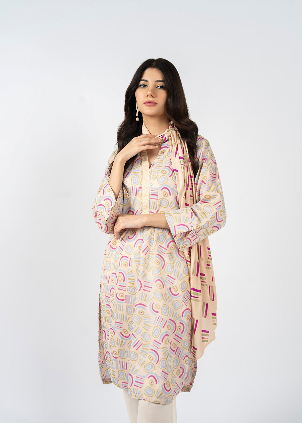 2 PC Printed Lawn Outfit