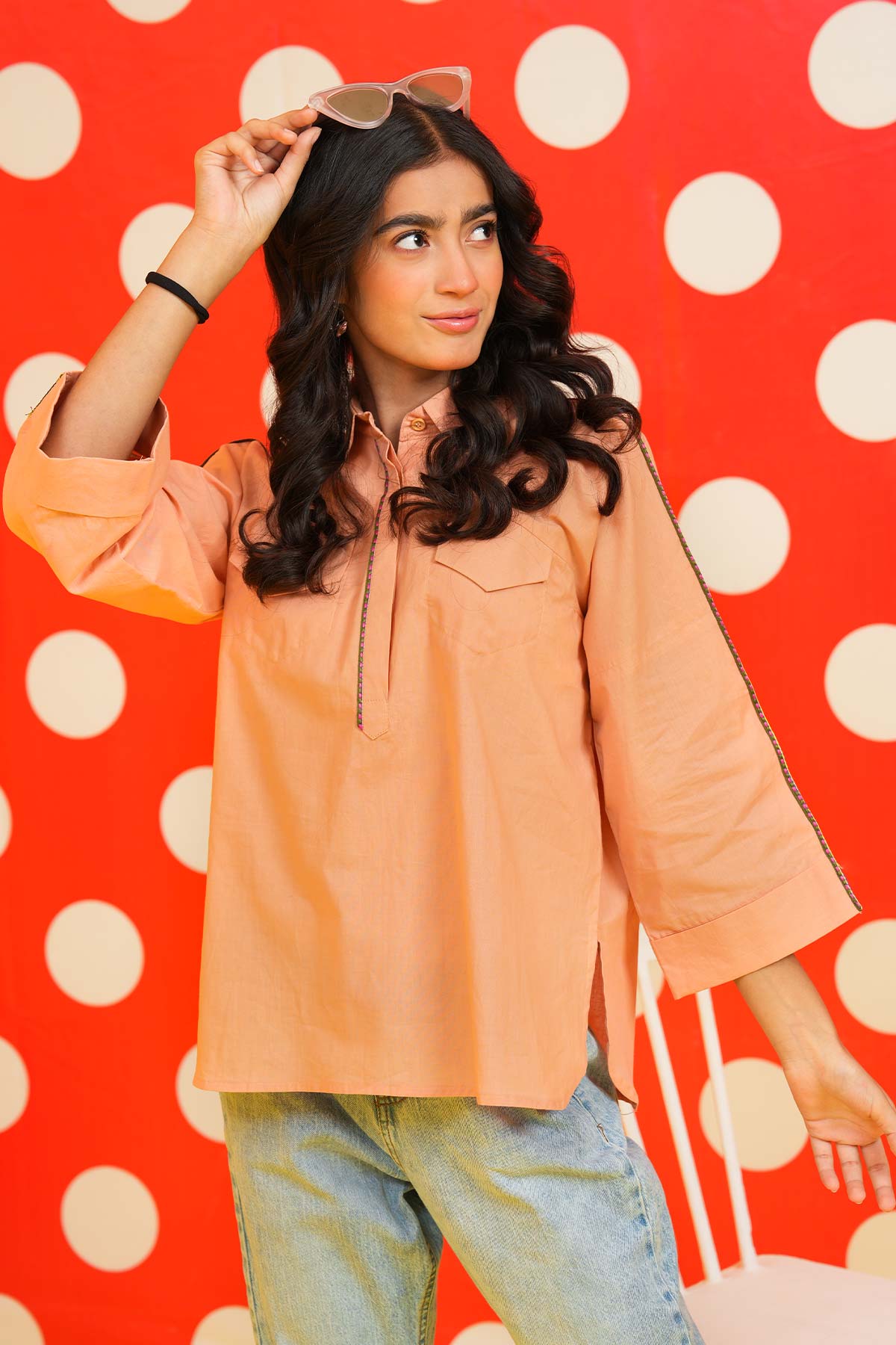 Dyed Cambric Shirt