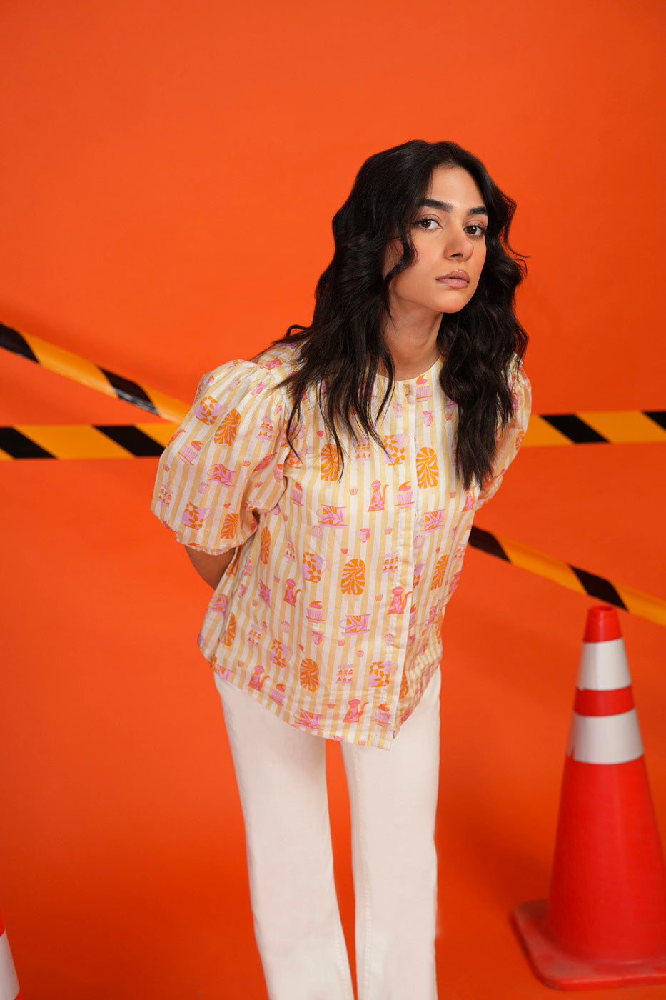 Printed Cambric Shirt