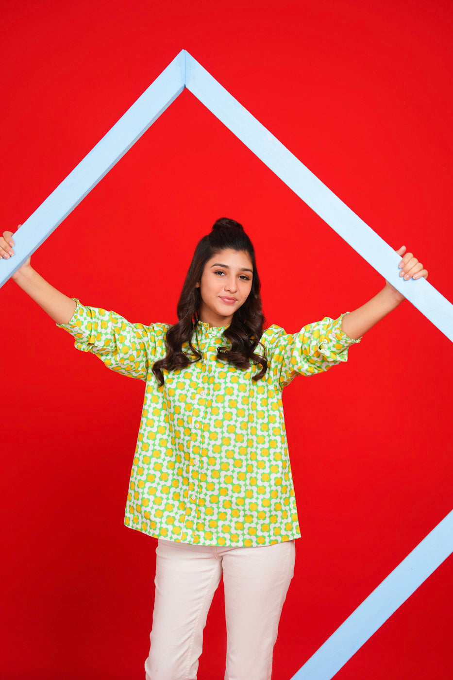 Printed Cambric Shirt
