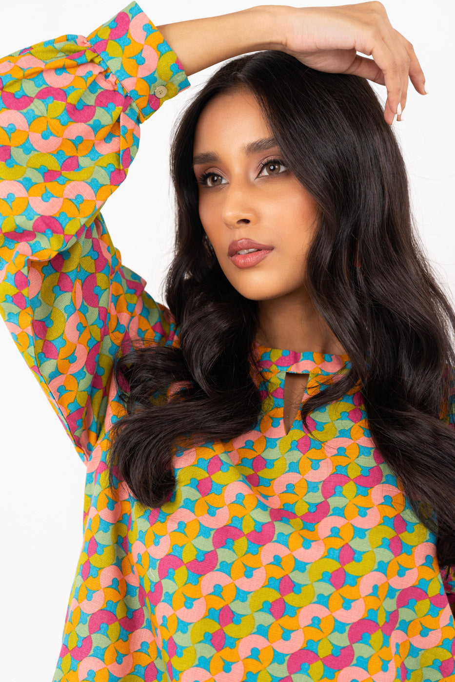Printed Khaddar Shirt