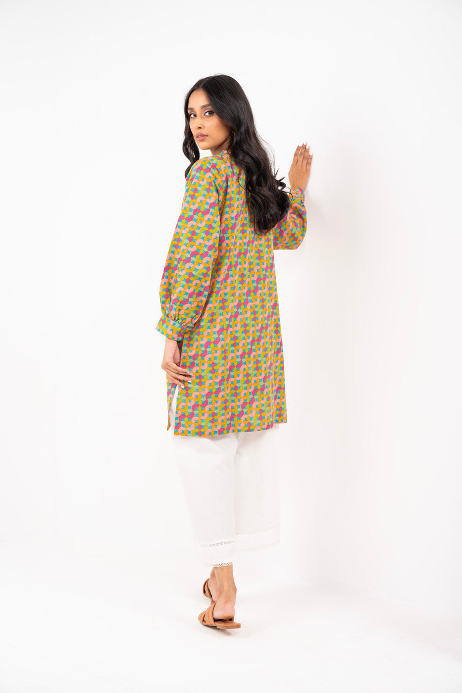 Printed Khaddar Shirt