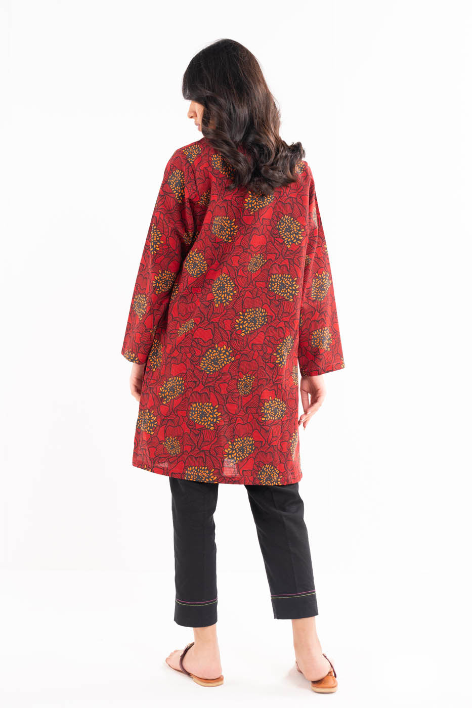 Printed Khaddar Shirt