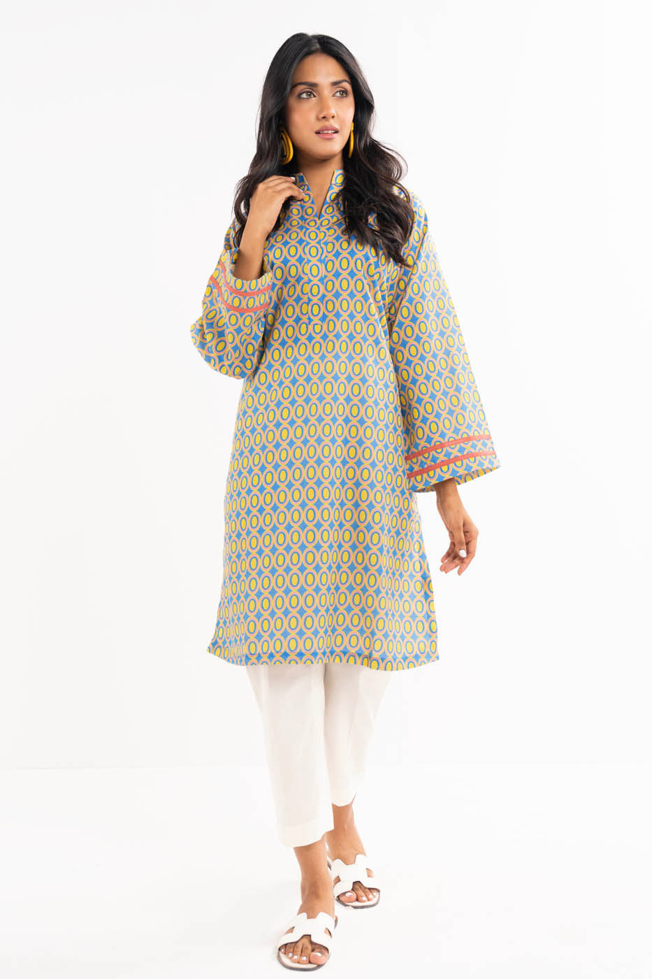 Printed Karandi Shirt