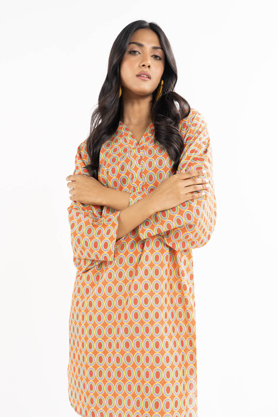 Printed Khaddar Shirt