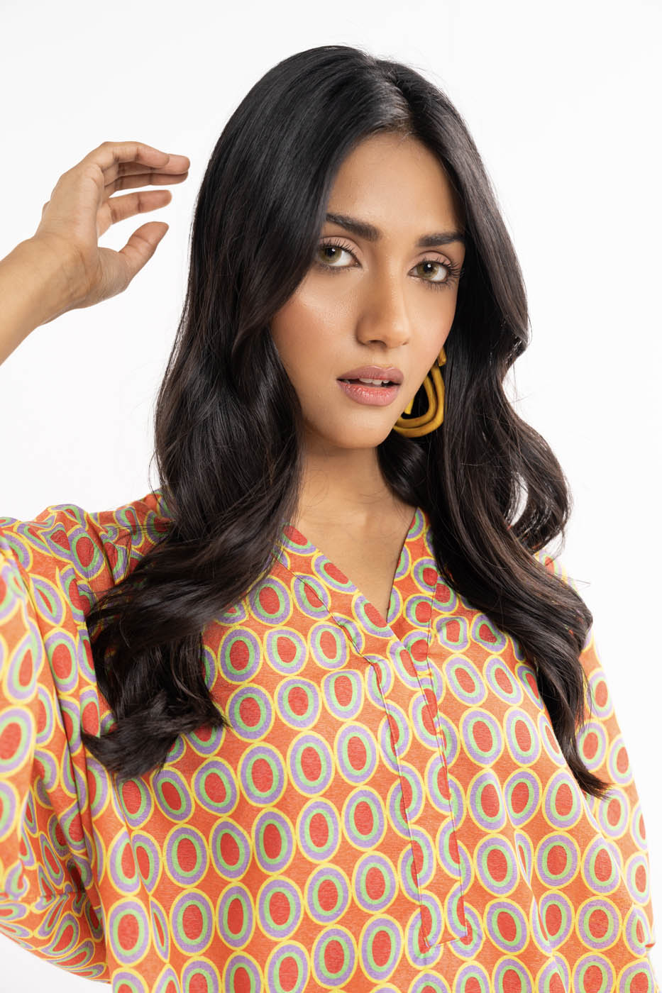 Printed Khaddar Shirt