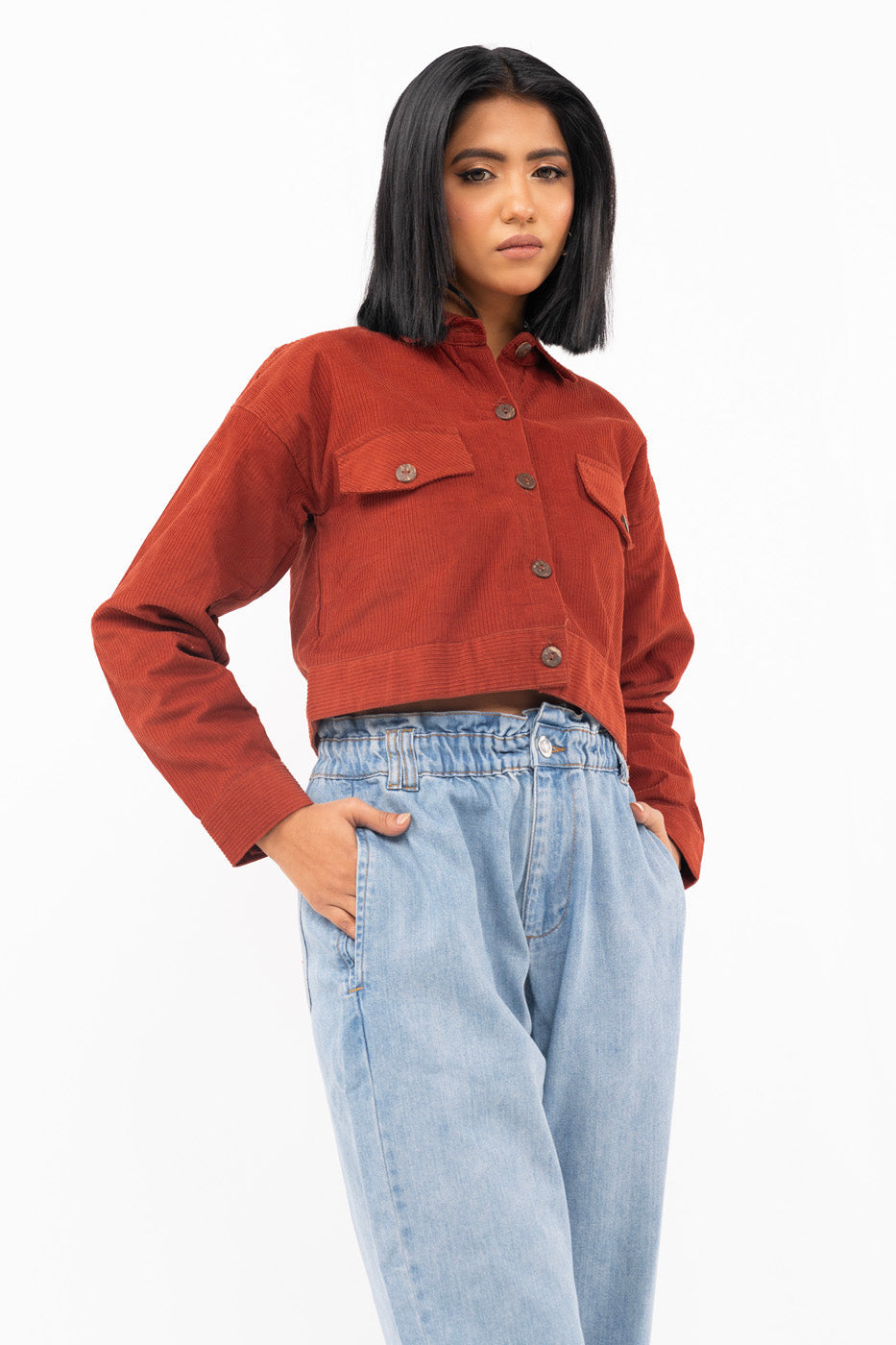 Dyed Corduroy Shirt