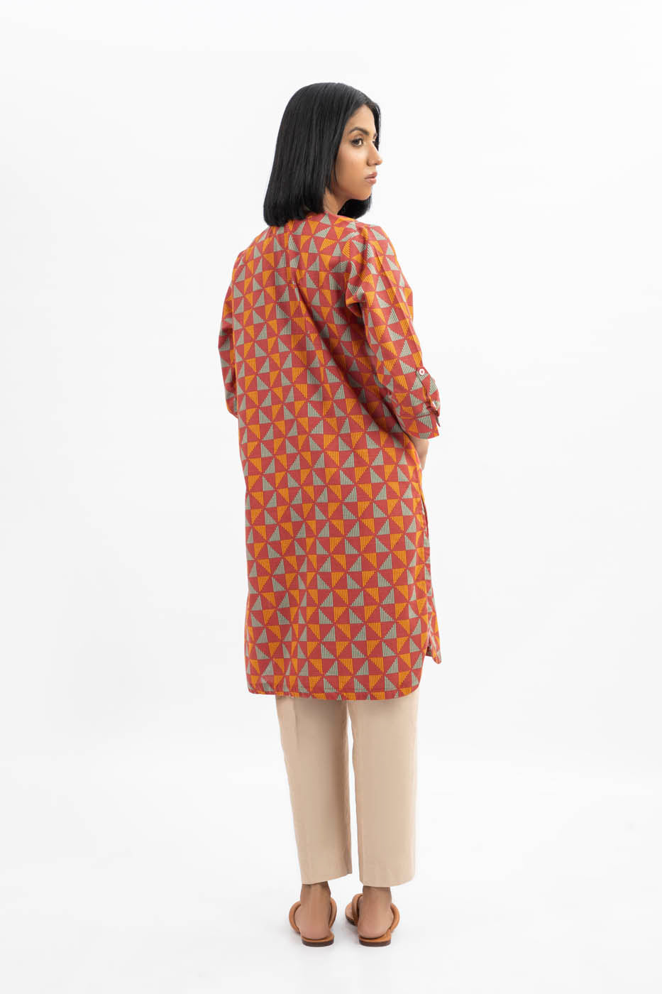Printed Khaddar Shirt