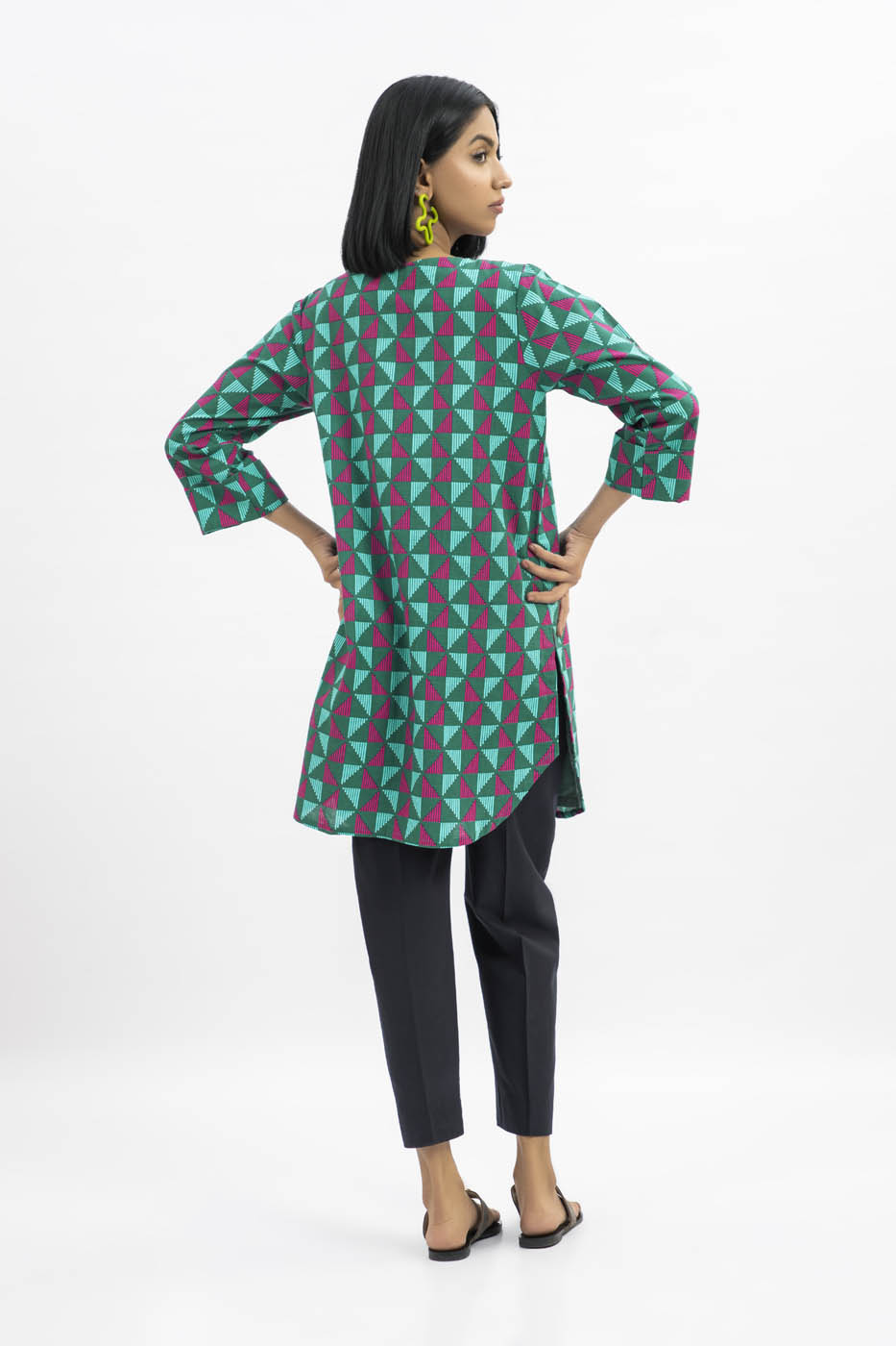 Printed Khaddar Shirt