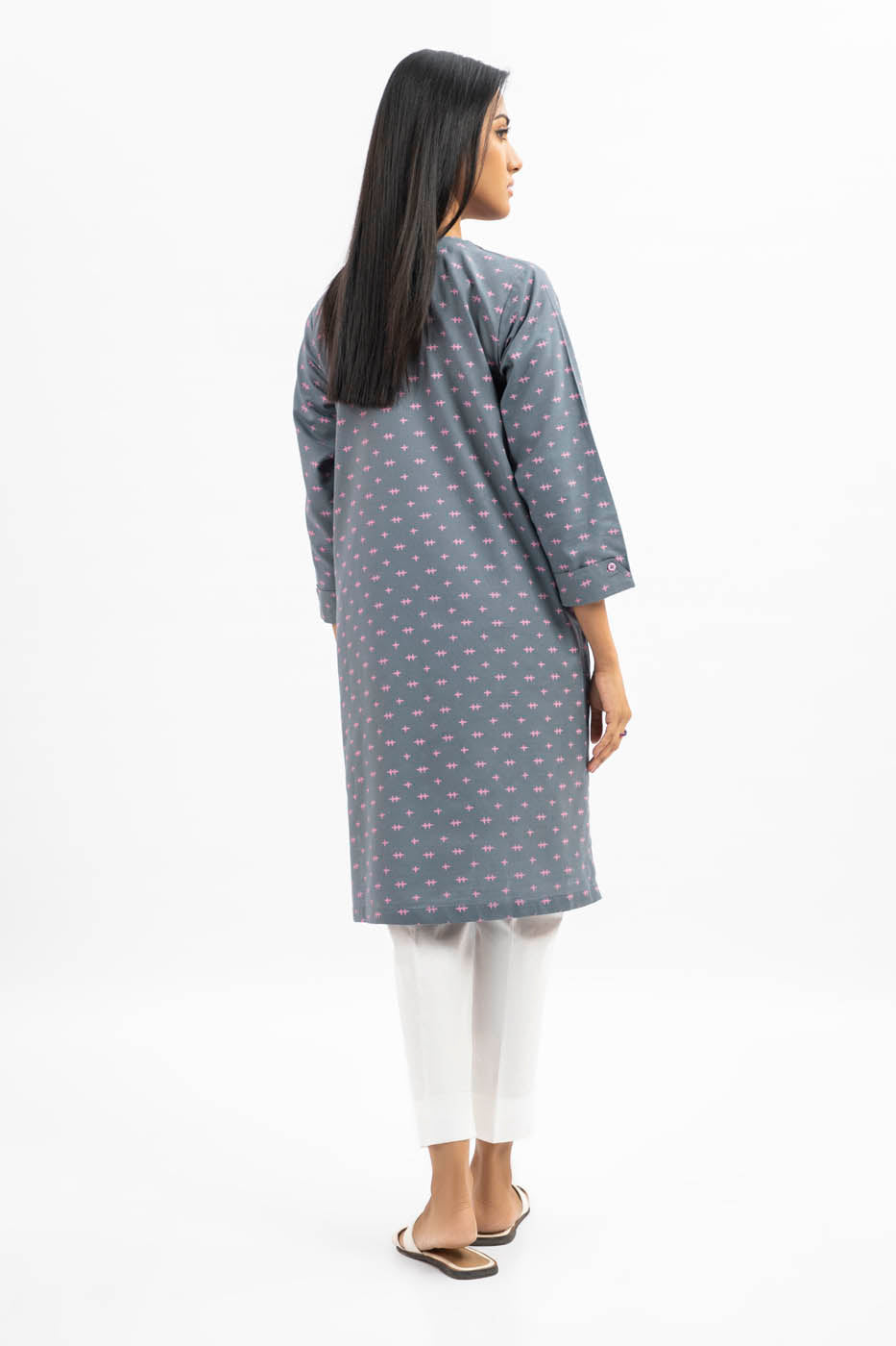 Printed Khaddar Shirt