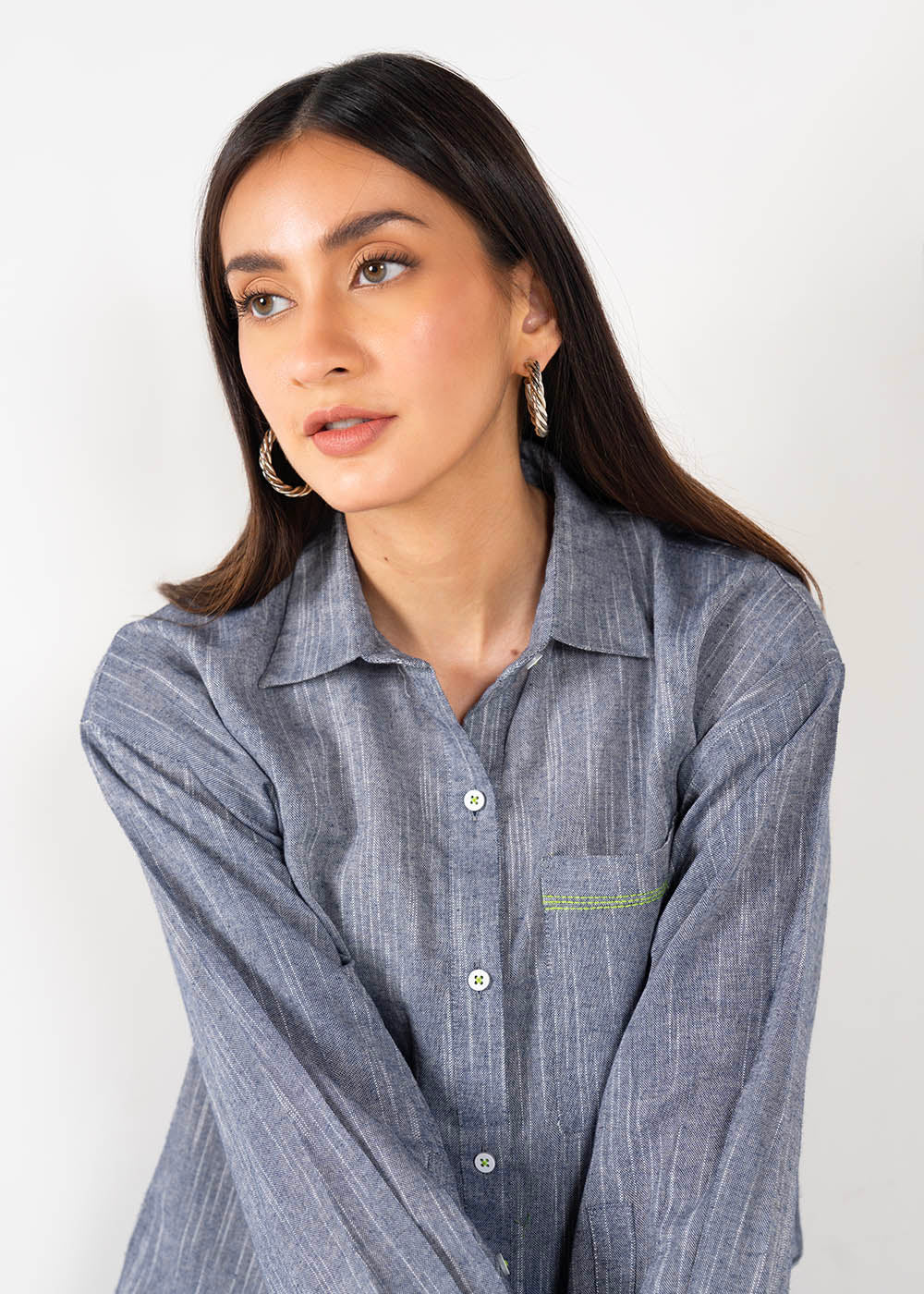 Dyed Yarn Shirt