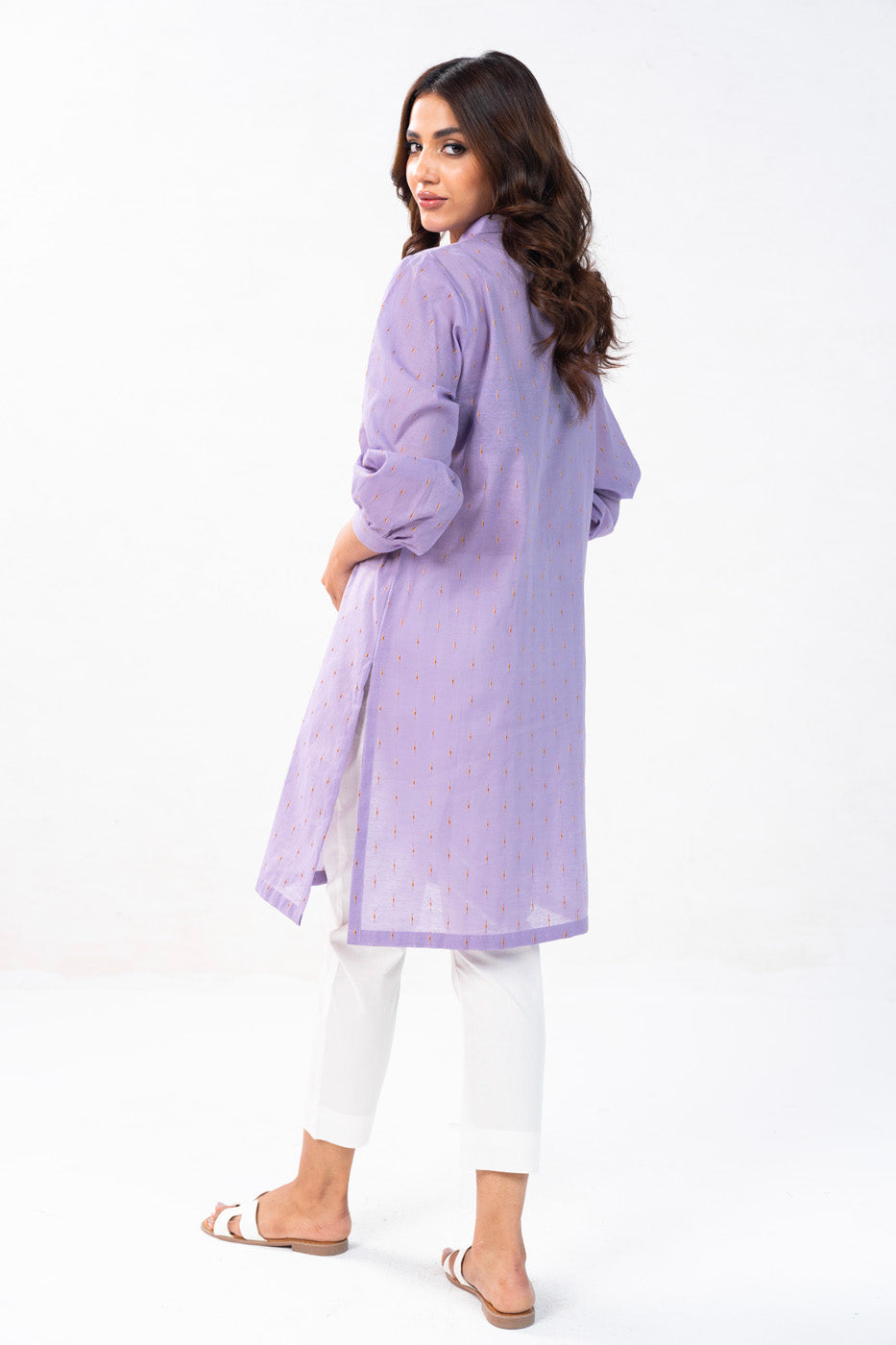 Dyed Jacquard Kurti