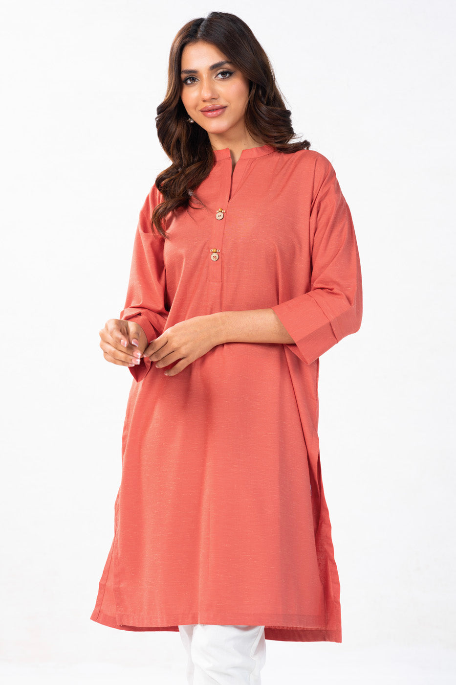 Dyed Poly Viscose Kurti