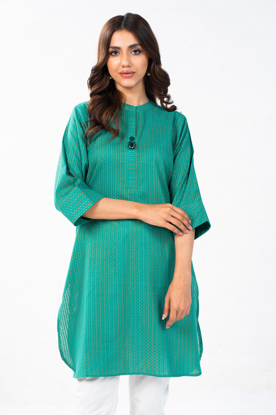 Dyed Jacquard Kurti