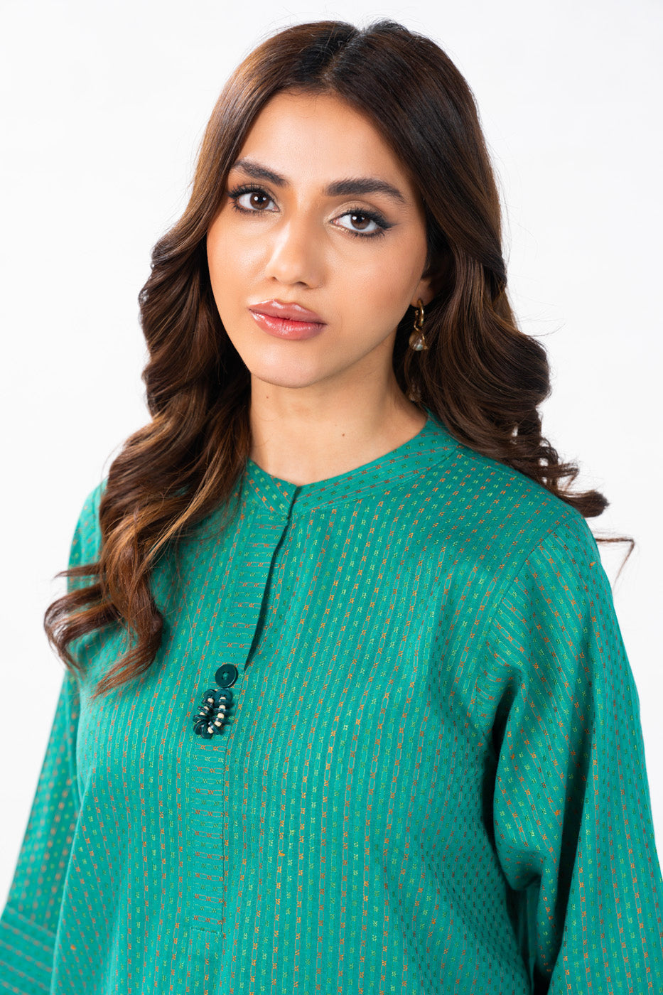 Dyed Jacquard Kurti