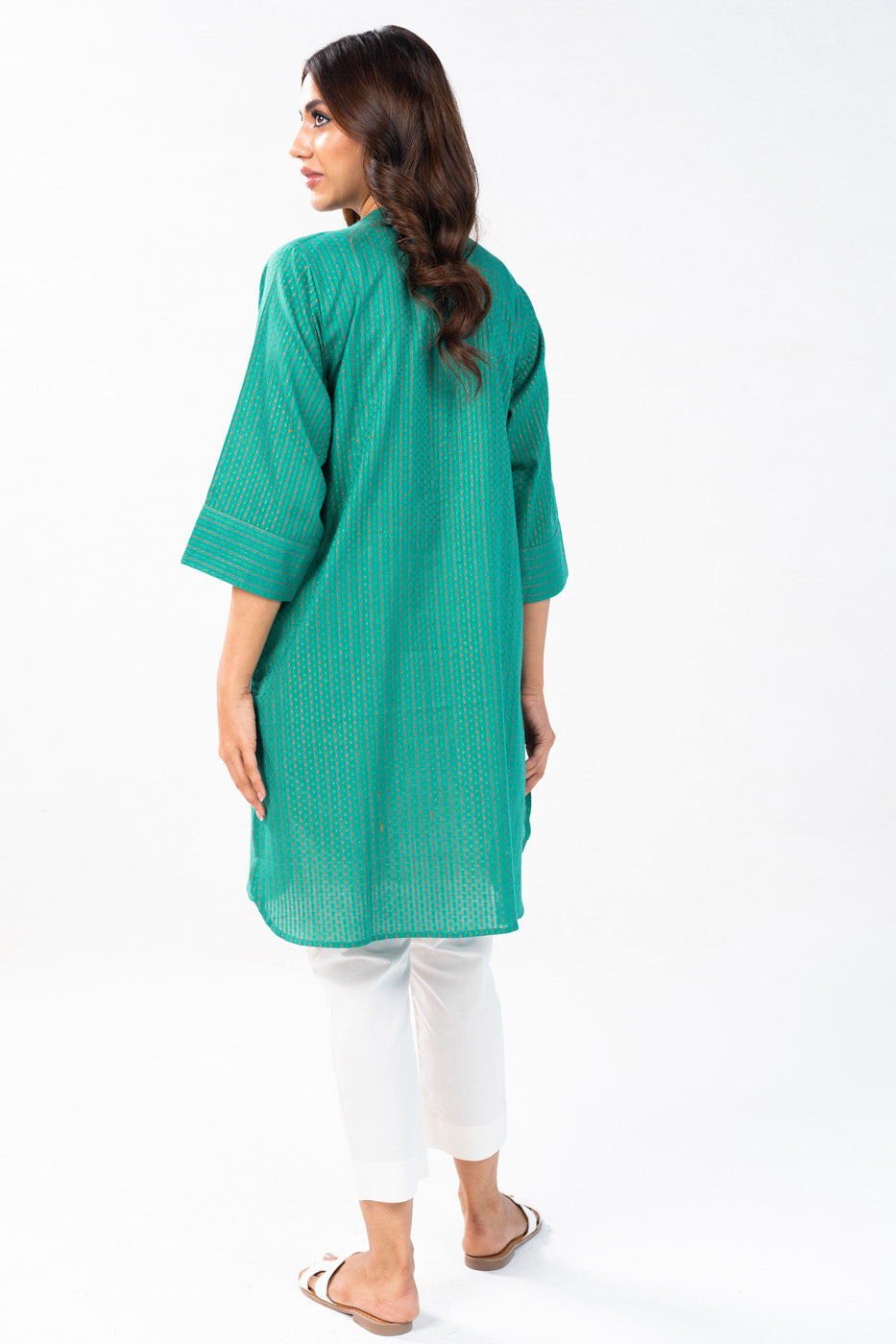 Dyed Jacquard Kurti