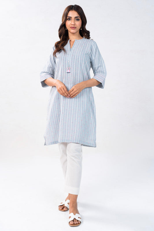 Yarn Dyed Embroidered Kurti