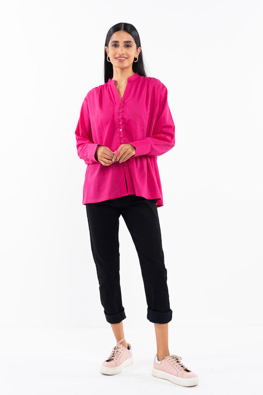 Dyed Linen Shirt