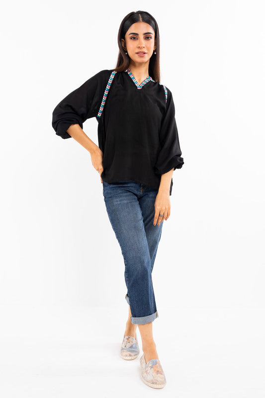 Yarn Dyed Embroidered Shirt