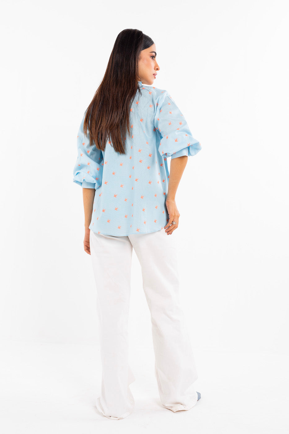 Printed Cotton Linen Shirt