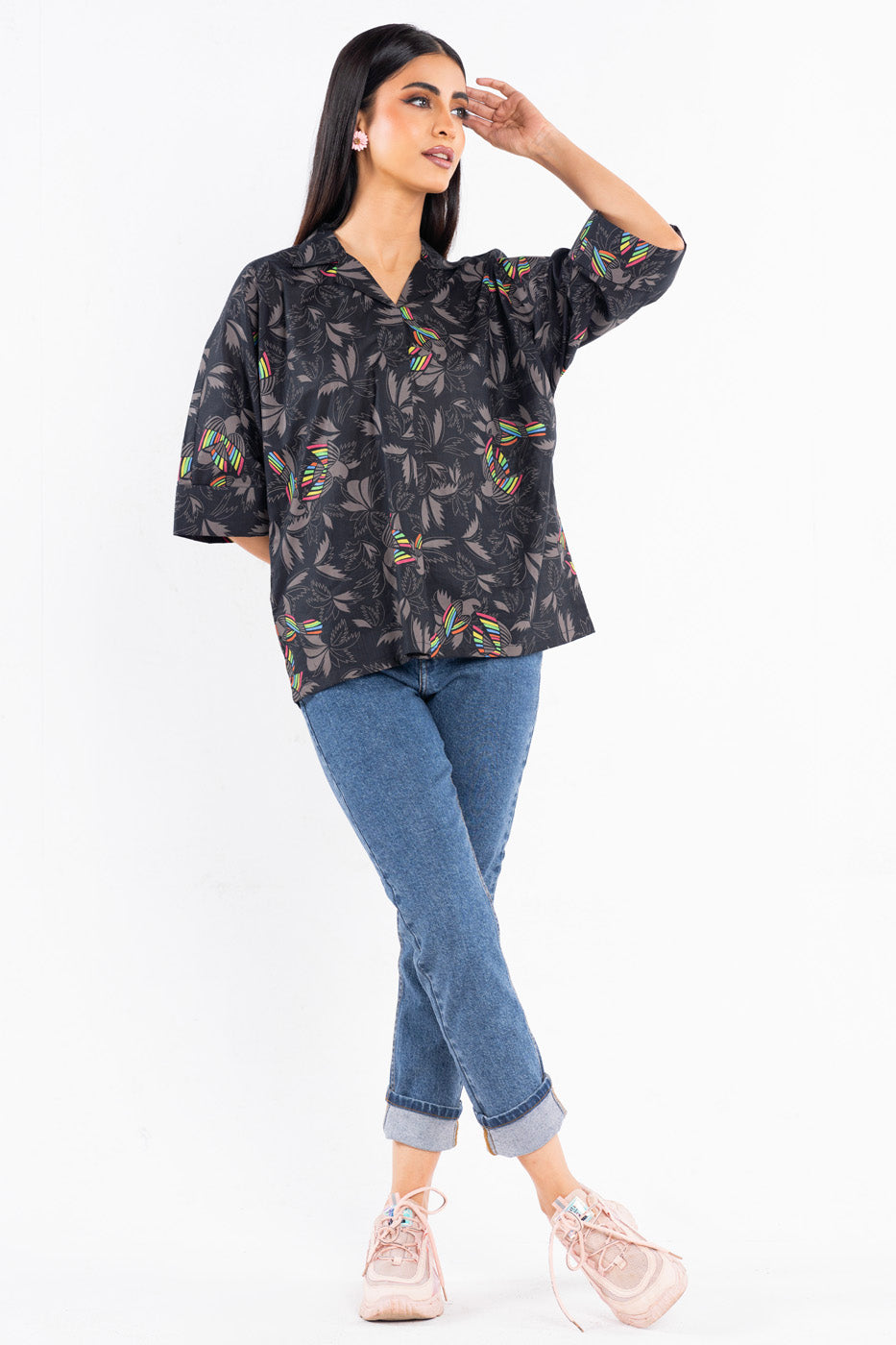 Printed Slub Shirt