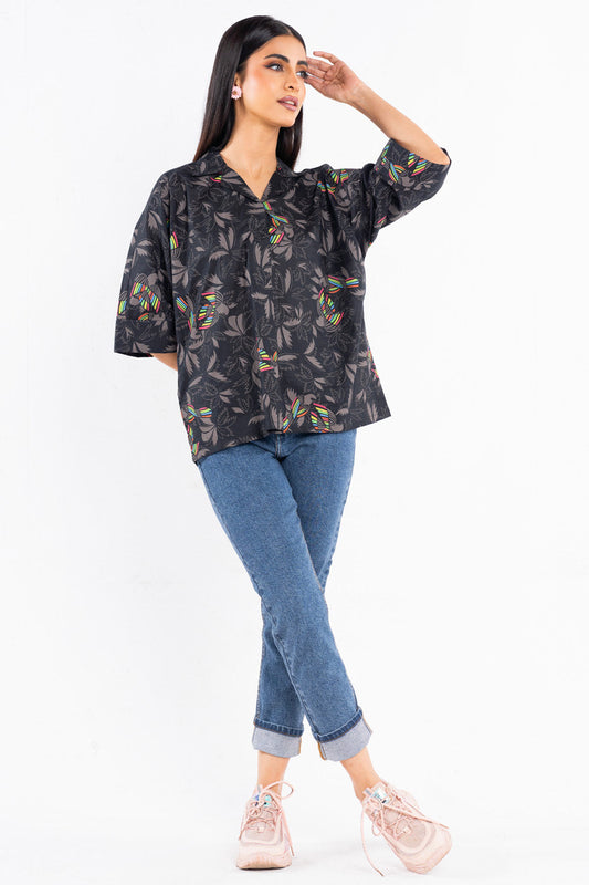 Printed Slub Shirt