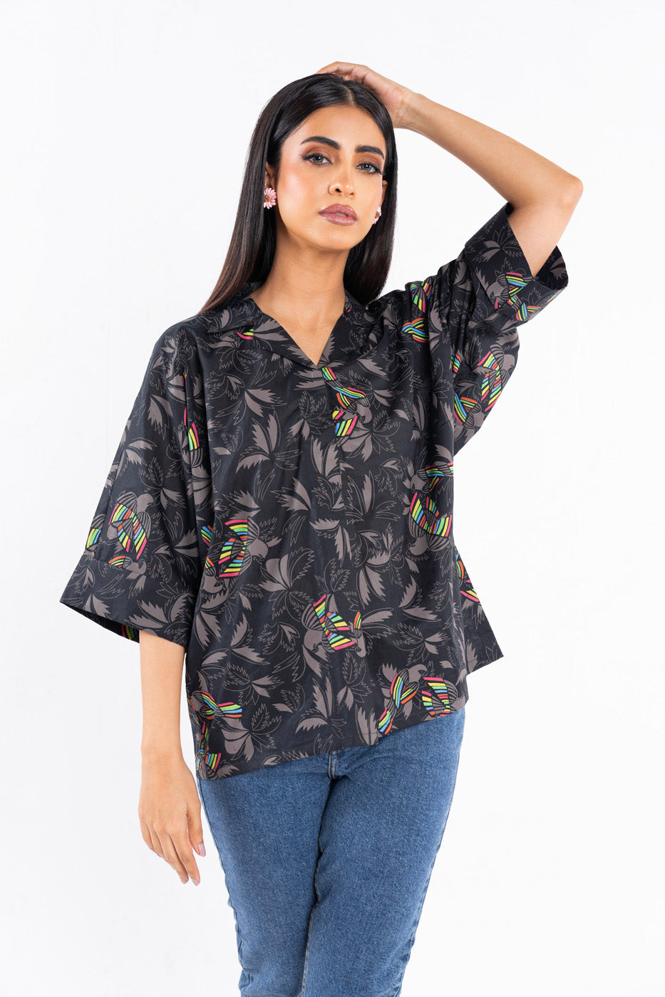 Printed Slub Shirt