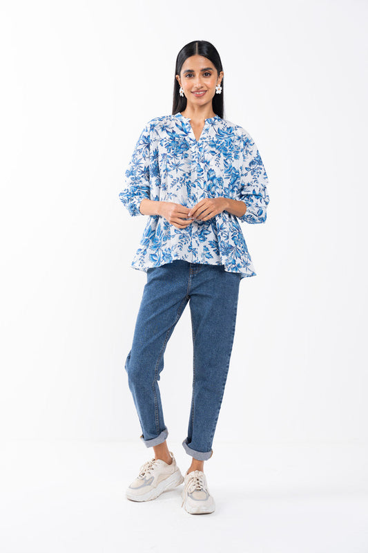 Printed Slub Shirt
