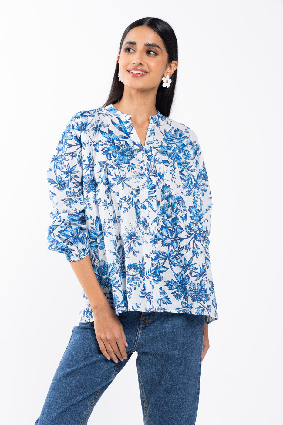 Printed Slub Shirt