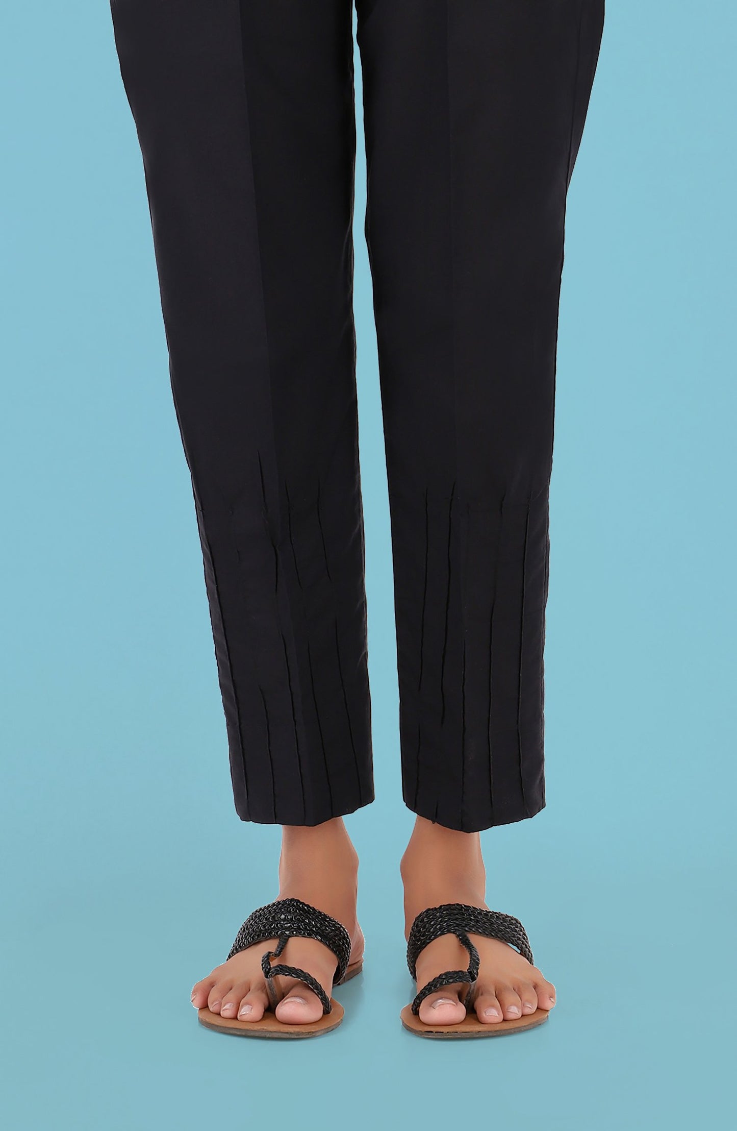 Basic Straight Pants (NRP-62 BLACK)